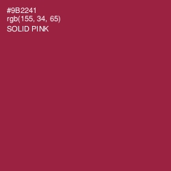 #9B2241 - Solid Pink Color Image